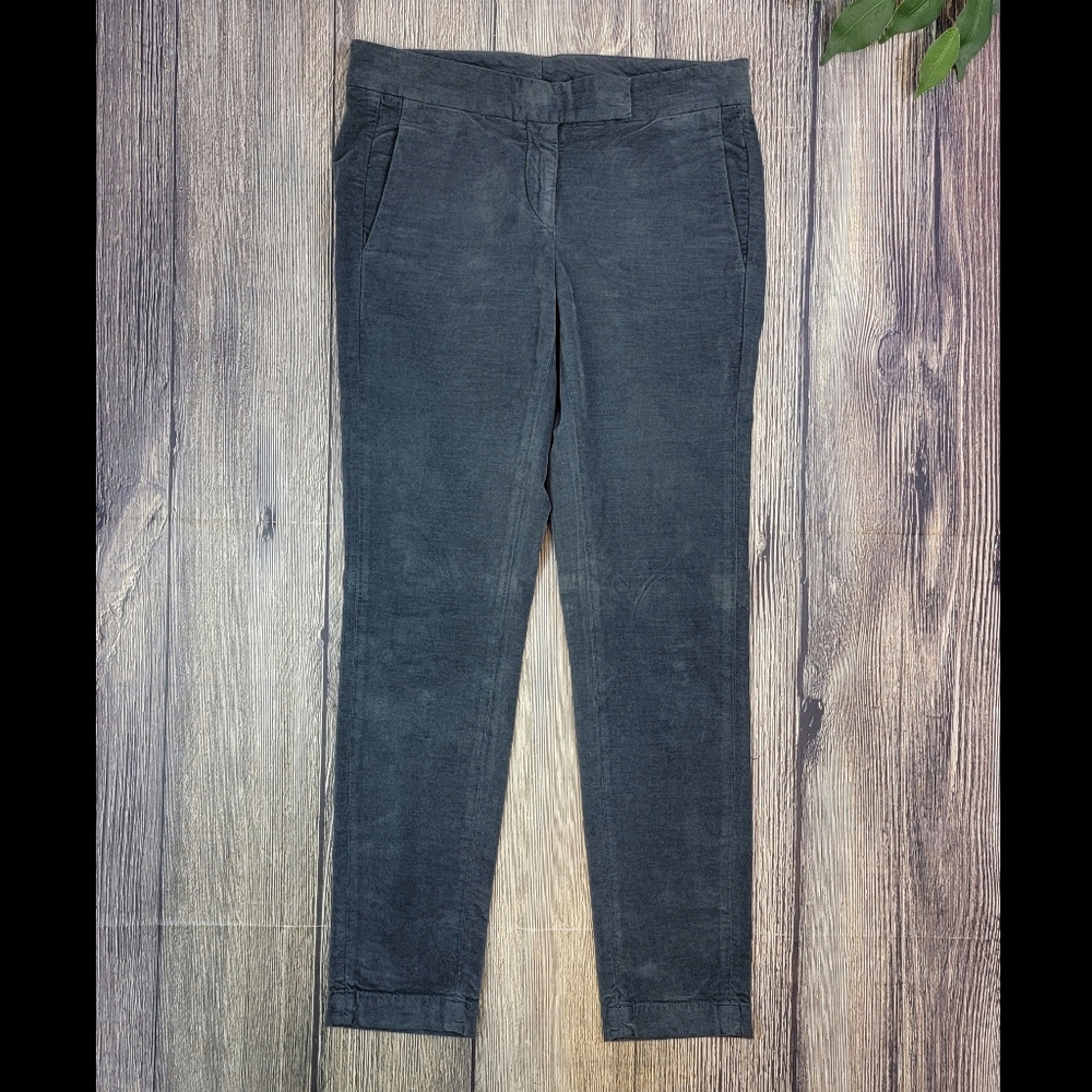 Brunello Cucinelli Gray Velvet Skinny Pants